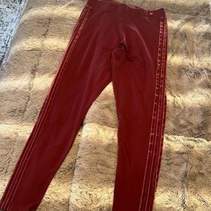 Adidas maroon colored leggings